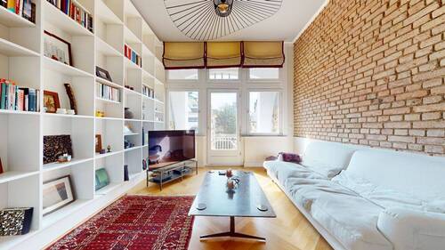 Wohnbereich Ansicht II - 3 Zimmer Etagenwohnung in Frankfurt am Main