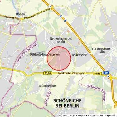 Landkarte - Grundstück in Neuenhagen bei Berlin