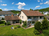 Ansicht Ost Vogelperspektive - Freistehendes Einfamilienhaus mit großem Garten und Potenzial in ruhiger Lage von Hauenstein
