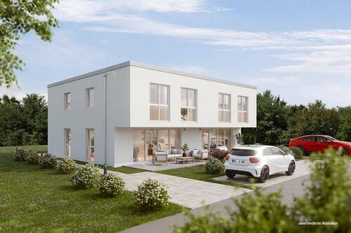 Ansicht - 'Herrliches Wohnen für die junge Familie' Moderne DHH in beliebter und sonniger Lage von Wernau