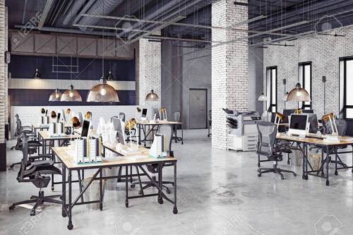 Büroraum 1 - Loft-Büro Offenbach: Designerküche, hell, sofort bezugsbereit