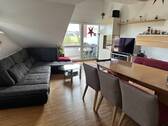 Wohn/Esszimmer - Tolle Galeriewohnung mit Blick auf die Felder und eigenem kleinen Garten