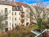 Blick vom Balkon - 2 Zimmer Etagenwohnung in Leipzig