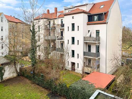Blick vom Balkon - Etagenwohnung mit 68,00 m² in Leipzig zum Kaufen