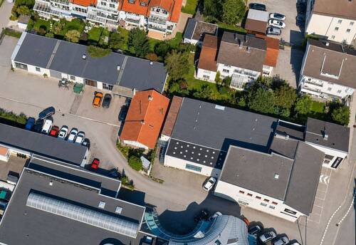 Vogelperspektive - Seltene Bauträgerchance in Rosenheim - Entwicklungsareal mit ca. 3.266 m² Fläche