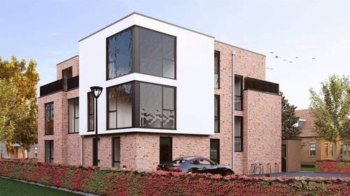 Front/- Seitenansicht - 2 Zimmer Etagenwohnung in Papenburg