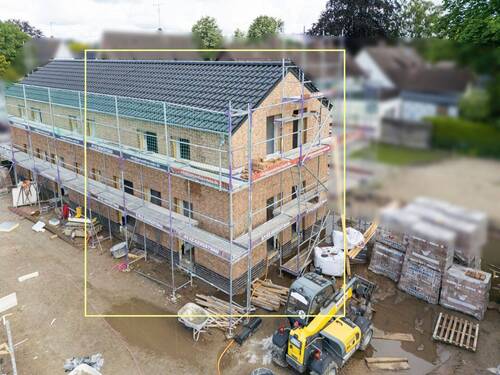 Außenansicht des Doppelhauses - Modern und nachhaltig: Neubau Doppelhaushälfte KfW40 & QNG-Standard