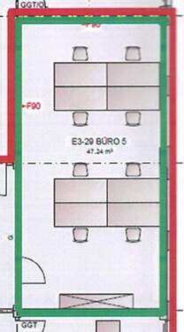 Grün - angebotenes Büro - Büro mit 47,20 m&sup2; in Kempten zur Miete