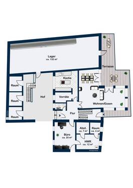 Wohnhaus Erdgeschoss - 