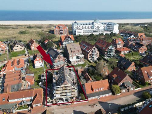 Luftbild - Obergeschosswohnung mit Balkon - 886.500,00&nbsp;EUR Kaufpreis, ca.&nbsp; 47,80&nbsp;m&sup2;&nbsp;Wohnfl&auml;che