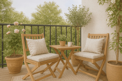 Loggia WHG 20.mit KI erstellt - Leben in Stockelsdorf, Neubau, WHG 20