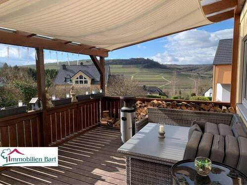 überdachte Terrasse - 5 Zimmer Einfamilienhaus zum Kaufen in Nittel / Rehlingen