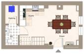 Grundriss untere Ebene - 