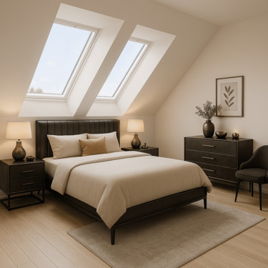 Schlafzimmer WHG 21.mit KI erstellt - Leben in Stockelsdorf, Neubau, WHG 21