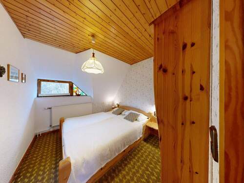 Schlafzimmer der Ferienwohnung im Dachgeschoss - 