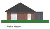 Westansicht - Bungalow mit 88,00 m&sup2; in Großefehn zum Kaufen