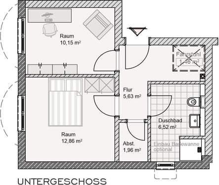 Weitere Wohnräume Untergeschoss - 