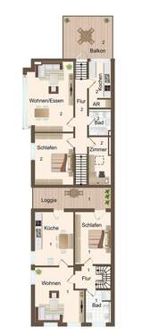 OG Wohnung (1+2) - 