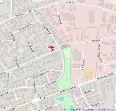 Lageplan - 4 Zimmer Bungalow zum Kaufen in Harsefeld