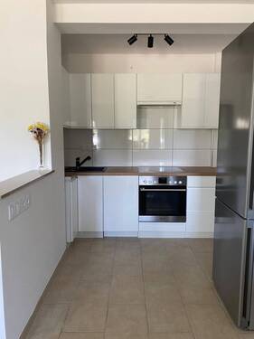 Küche - Modern möblierte 4 RWE mit grünen Blick zur Neiße und Gemeinschaftsgarten!