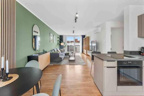 Wohnküche Musterwohnung möbliert - 