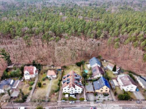 Luftansicht - Attraktive 2-Zimmer-Wohnung - renoviert in gefragter Lage Berlin-Hermsdorf