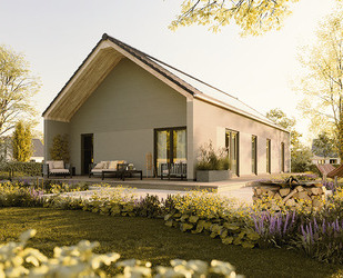 Der Bungalow, der mehr als ebenerdig ist in Marlishausen