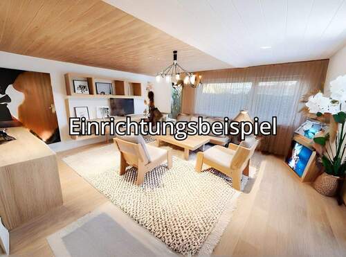 Wohnzimmer EG, Einrichtungsbeispiel - 