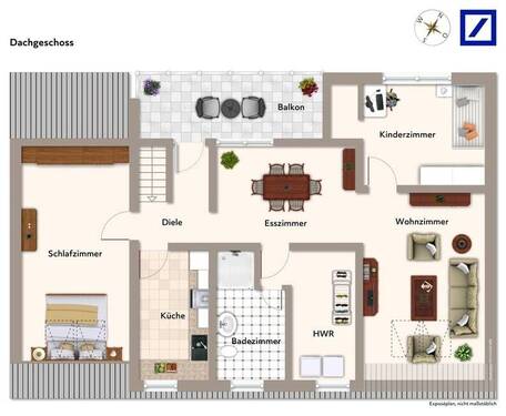 Dachgeschoss Vorderhaus - 