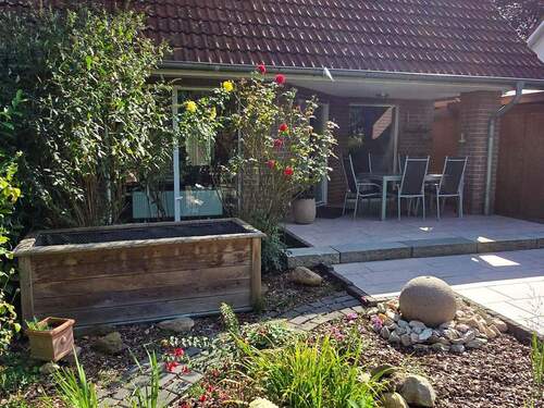 Terrasse am Wohnzimmer - Doppelhaushälfte mit 161,00 m² in Löhne zum Kaufen