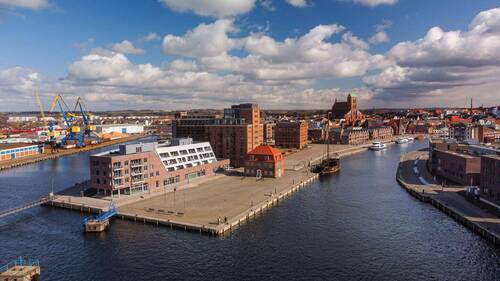 Appartmenthaus & Blick auf den Alten Hafen - 3 Zimmer Etagenwohnung in Wismar