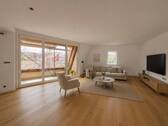 Wohnzimmer_Visualisierung - Ihr neues IMMOBILIEN QUARTIER: Wohnen im Neubau über den Dächern von Linden