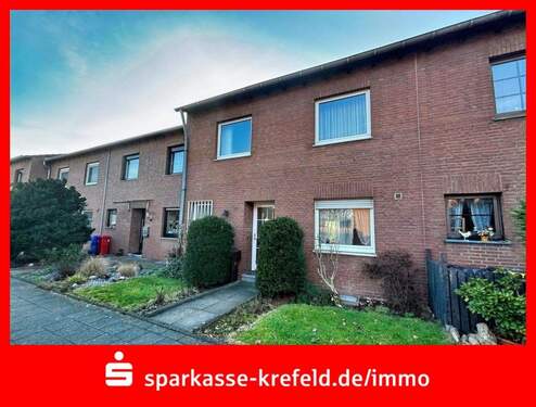 Frontansicht - Einfamilienreihenhaus mit Garage