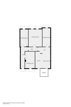Grundriss - Hochwertige sanierte 4-Raumwohnung mit Balkon