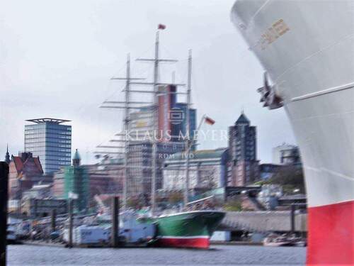 Astraturm Ansicht - Einzigartiger Hafen- Elbblick aus dem 10. OG