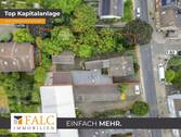Drohnenansicht - Projektgrundstück in Pulheim-Dansweiler - Wohnen im Grünen, Köln ganz nah