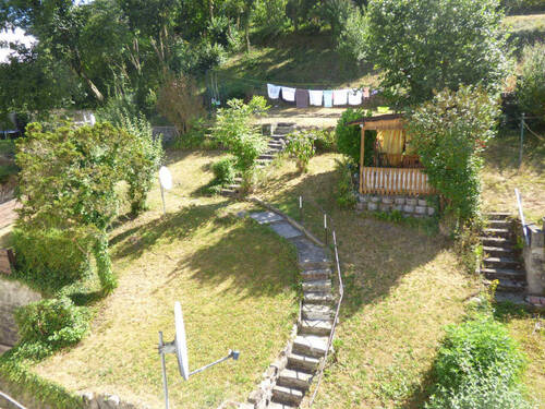 Blick auf den gemeinschaftlichen Garten - 