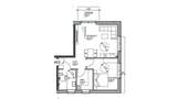 Grundriss - 2 Zimmer Etagenwohnung zum Kaufen in Oldenburg