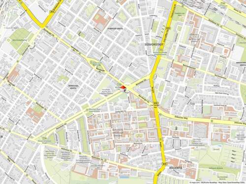 Geolyzer Kartenausschnitt - Etagenwohnung mit 78,00 m&sup2; in Dresden / Plauen zum Kaufen