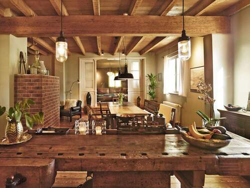 EG, Blick aus der Küche in den Essbereich - 