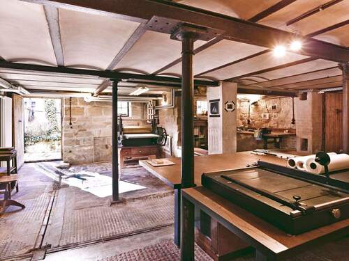 Tiefparterre, historische Druckerei - 