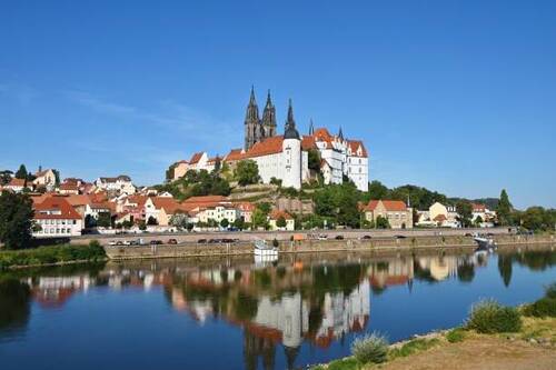 Blick auf Meißen - Denkmalensemble in der historischen Altstadt!