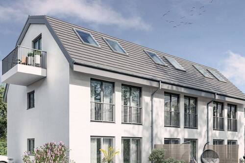 Visualisierung Außenansicht - AIGNER - Neubau trifft Energieeffizienz und Lebensqualität - Ihr neues Zuhause in Waldtrudering