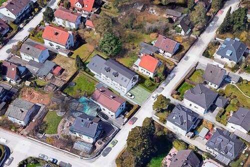 Visualisierung Vogelperspektive - 4 Zimmer Reihenendhaus zum Kaufen in München