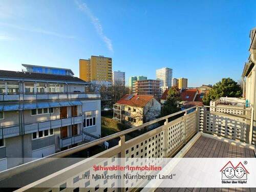 Balkon - Modern & hell: Top 2-Zimmer-Wohnung mit Balkon & TG-Stellplatz in Erlangen