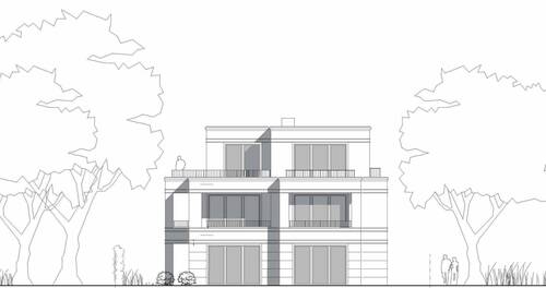 Bild 1 - Nahe des botanischen Gartens - Grundstück mit Baugenehmigung in Groß-Flottbek