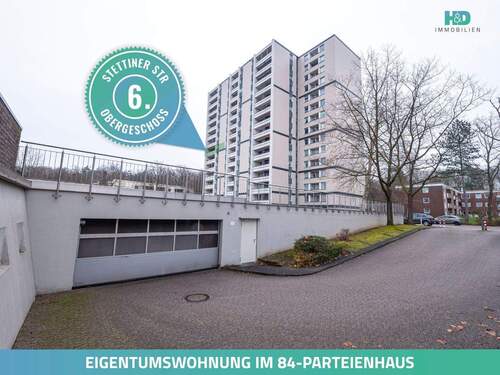 HD - Die Eigentumswohnung im 84-Parteienhaus.jpg - Luftige ETW und optionaler TG Platz: Weitblick im Garather Norden