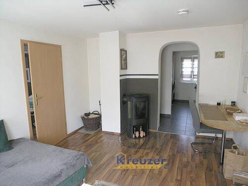 Wohnzimmer_Schwedenofen - Etagenwohnung mit 53,60 m&sup2; in Ravensburg zum Kaufen