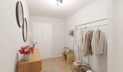 Heller und freundlicher Eingangsbereich - 3 Zimmer Etagenwohnung zum Kaufen in Frankfurt (Oder)