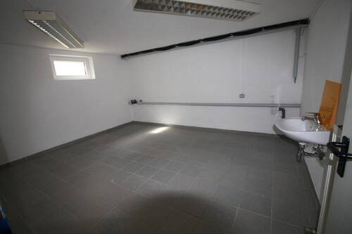 ein Kellerraum mit Waschbecken - 